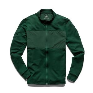 REIGNING CHAMP Power Stretch Pro Full Zip British Racing Green💚